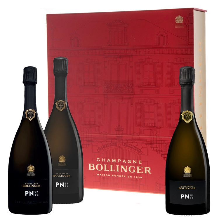Bollinger PN Series Gift with 3 Vintages - VZ16, TX17, AYC18 - The Fulham Wine Company