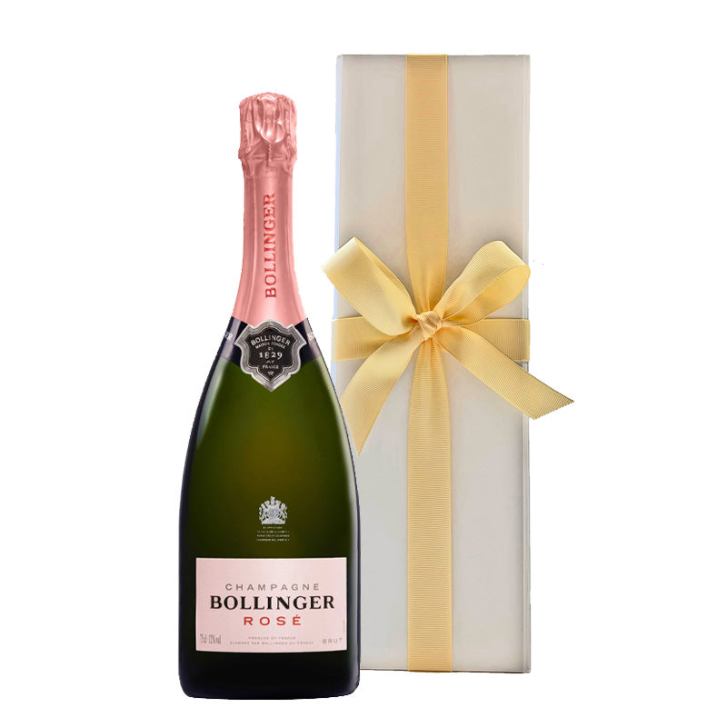 Bollinger Rosé Champagne - in White Presentation Box - The Fulham Wine Company