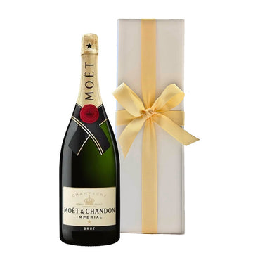 Moet & Chandon Brut Imperial Magnum - in White Presentation Box - The Fulham Wine Company