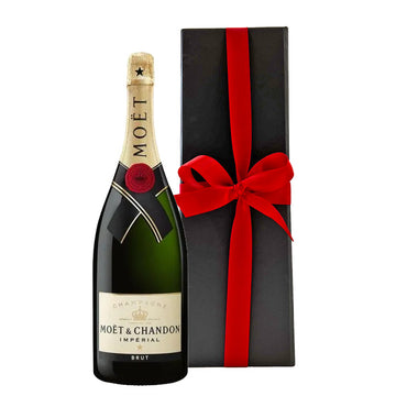 Moet & Chandon Brut Imperial Magnum - in Black Presentation Box - The Fulham Wine Company