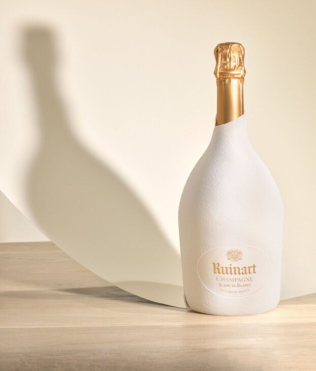 Ruinart Blanc de Blancs Champagne NV in Second Skin Eco-Friendly Packaging - The Fulham Wine Company