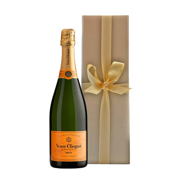 Veuve Clicquot Yellow Label Brut Champagne in Gold Presentation Box - The Fulham Wine Company