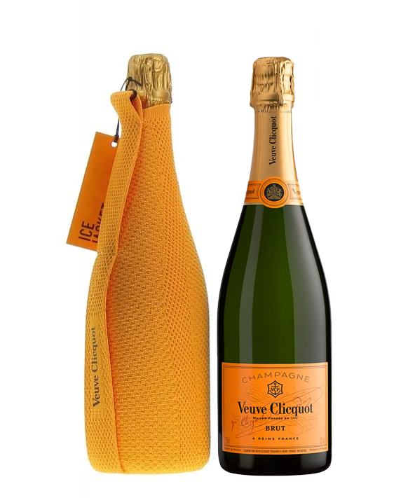Veuve Clicquot Ice Jacket - Yellow Label Brut Champagne in Black Presentation Box - The Fulham Wine Company